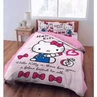 正版授權 三麗鷗 KITTY 凱蒂貓 小時光款 標準雙人加大床包 雙人加大床包組 雙人加大床包 雙人加大 床包 寢具