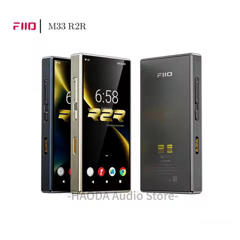 Fiio M33 R2R Portable Music Player 5.5" Screen 8G 128GB 24bit HIFI 4400mah MP3 Desktop Digital Music