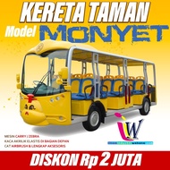 Odong odong kereta mini karakter monyet