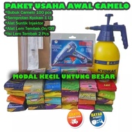 (Gratis barner promosi)Paket Usaha awal Es Camelo 1 Kg 100 pcs/Paket usaha awal bubuk ec  camelo