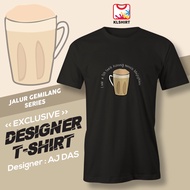 Lefonse 180GSM x AJ DAS Local Designer 100% Cotton Round Neck T Shirt - Teh Tarik - KLShirt.com.my