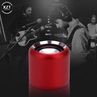 Newest M6 Wireless Subwoofer Bluetooth USB Mini Aluminum Alloy TWS Selfie Stereo Gift Creative Metal Bluetooth Metal Speaker Wireless and Bluetooth Sp