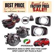 Perodua Axia G-Spec 2017 Fog Lamp Spot Light SET Plug &amp; Play
