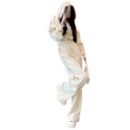 Sport Leisure Set for Women - Korean Style Sweatshirt & Tie-Up Pants