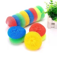 MJ - DISHWASHING SPONGE - ROUND DONUT SPONGE 1 PCS - COLORED ROUND SPONGE