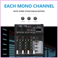 ✘ ஐ ◶ Aibedo F4-USB 4 Channel Audio Mixer Soundcard bluetooth mixer console