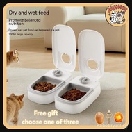 [Xiaosang] Pet Bowl Intelligent Timing Cat Feeder Quantitative Dry Wet Food Double Meal Separation Home Dog Automatic Feeding Pet Feeder
