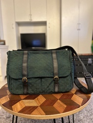 絕版 抵買 LV LOUIS VUITTON Monogram Mini Lin Sac a Langer Diaper Bag messenger bag 郵差袋