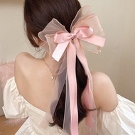Aurilooks - Jisoo Pearl Hairclip / Large Women's Ribbon Clip / Korean Hair Clip / Wedding Hair Clip 