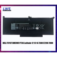 LAPTOP DELL BATTERY F3YGT DM3WC P73G Latitude 12 13 14 7380 E7280 7480 7490 7000 7280  E7380 7390 73