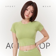 MOOTA SPORTWEAR Comfortable Sport Crop Top for Yoga Pilates Paddle Yoga - 080 Yoga Top Yoga Shirt Sp