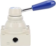 4HV230-08 Air Valve, 4 Way 3 Position Hand Lever Pneumatic Valve, Direct Action Aluminum Alloy Valve