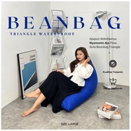Bean Bag Plus Isi Triangle WATERPROOF Size Large Adult Bean Bag Gaming