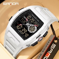 Exam-Ready SANDA Student Watch - 3 Time Zones, Split Timer, Luminous & Date
