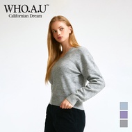 [WHO.A.U] V-neck bokashi sweater | WHKAD4T12F