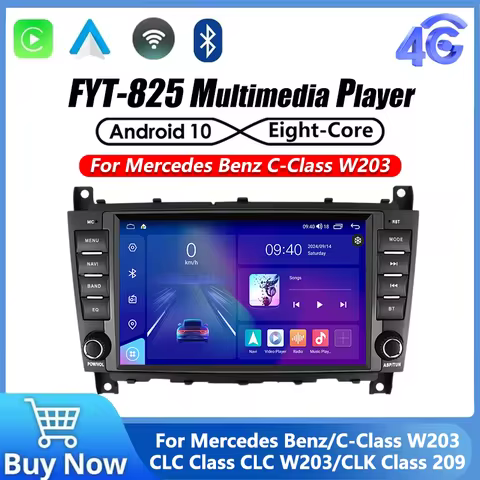 Android10 Car Radio Navigation for Mercedes Benz CLC W203 C-Class C180 C200 CLK200 CLK W209 Carplay