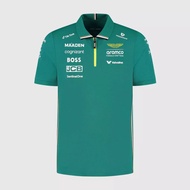 Aston Martin F1 Team Mens Polo Shirt 2025 Green