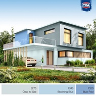 (2.5 Gallons) Acrylic Paint 1 Super Metec/Four Seasons 8275 7346 7320