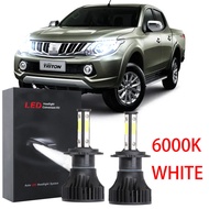 For Mitsubishi Triton (Head Lamp) - X15 6000K LED Bulbs Kit DC Replace Halogen white (1 pair) Bulb y