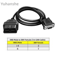 YUHANZHE | OBD to DB9 RS232 Diagnostic Connection Cable 1 OBD Male 6 DB9 Female