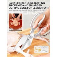 [Multi-Purpose Design] JC Multi-Functional Kitchen Scissors for Easy Cooking/Kitchen Scissors/Alloy 