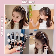 New Korean Hair Clip Fashion Retro Pearl Hairpin Bangs Side Braided Artifact For Woman Girls Hair Ac