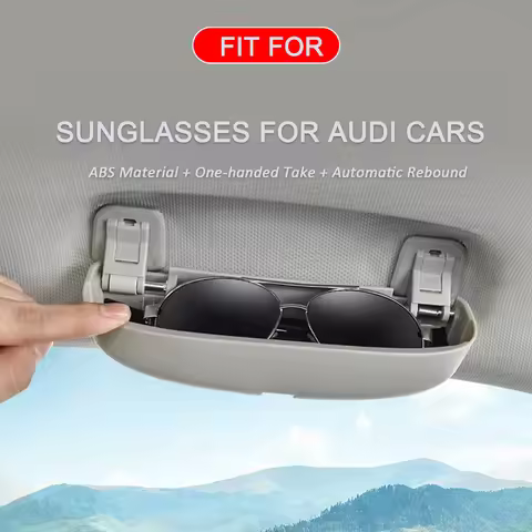 Glasses Case Sunglass Holder Car Glasses For Audi A4 B8 B9 A3 8V Q3 Q5 Q7 2013 2014 2015 2016 2017 A