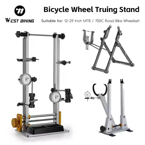 WEST BIKING Professional Bicycle Wheel Truing Stand Mountain Bike Wheel Rim Corrector Bike Adjustmen