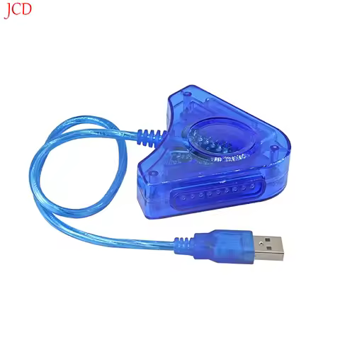1PC USB2.0 PS PS2 to PC Interface Adapter Cable For PS2 PSX to PC USB Controller Dual Playstation 2P