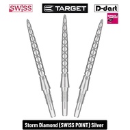 TARGET Dart Point - SWISS STORM DIAMOND POINT REPLACEMENT STEEL DART POINT 3Pcs/Pack