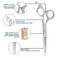 SKSSSTR AABI Hair Scissors Oil Quenching Stainless Steel 4Cr13 6 Inch - AQ4