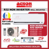 ACSON R32 Air-conditioner AVO Non-Inverter Aircond A3WM/A3LC 1.0HP 1.5HP 2.0HP 2.5HP Self Pickup Seller delivery