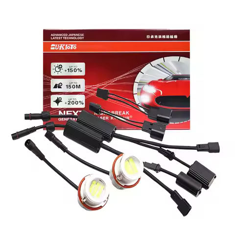 1 Set SUKIOTO 120W Car LED Angel Eyes Marker Light Bulbs Canbus Error Free for BMW E39 E60 E61 E63 E