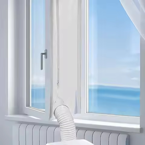 AirLock Window Seal for Portable Air Conditioner,3m 4m Flexible Cloth Sealing Plate Window Seal with