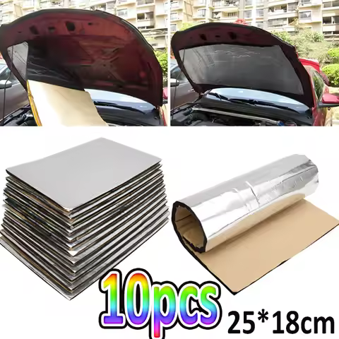 10PC Sheets Sound Deadener Heat Insulation Mat Heets Deadener Insulation Mat Proofing Deadening Insu