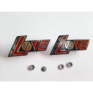 🔴ส่งฟรี🔴 [ข้างฝากระเป๋า] ตข้างถัง RC100 SUZUKI โลโก้ ฝากระเป๋า LOVE    KM9.4770🔴ราคาพิเศษ🔴