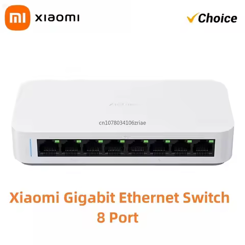 Origina Xiaomi Gigabit Ethernet Switch Network Switch 8 Ports 10/100/1000Mbps Ethernet High Performa
