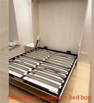 Halfday - Invisible Foldable Bed Murphy Small Bed Hidden Bed Smart Folding Rollaway Bed With Hardware Accessories