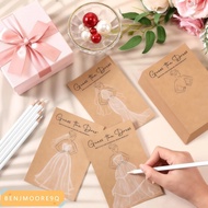 BENJMOORE9Q 20PCS Wedding Decorations, Guess The Dress Bridal Include Cards and Pencils Wedding Show