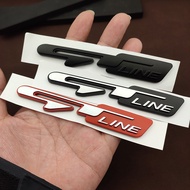 3D ABS Logo GT Line Emblem Car Fender Badge Decals For Ceed Cerato K3 K5 Proceed Sportage GT Line St