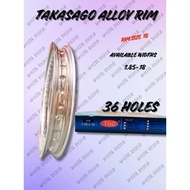 TAKASAGO 1.85X18 ALLOY RIM MT SHAPE COLOR MATTE SILVER 1.85/178 MT SHAPE