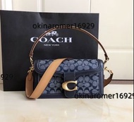 COACH蔻馳 Tabby 26香布蕾酒神包牛仔藍