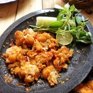 Ayam Geprek Tanpa Nasi Pedas level 3