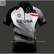 2026 high quality  polo shirt cz-usa American flag personalized