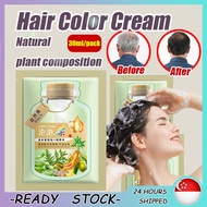 【SG Stock】Hair Dye Plant Extract Colorfast Hair Coloring Cream extract bubble hair dye/bubble hair d