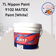 [1pcs] 7L Nippon Paint 9102 MATEX Paint [White]
