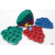 12 PCS - Watercolor Plates / Watercolor Palette / Apple Grape Flower Shaped Watercolor Plates