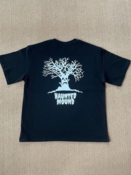 I Love Haunted Mound Hauntaholics Heavy Retro American T-shirt Top