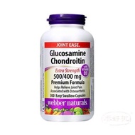 Webber Naturals Glucosamine Chondroitin 500/400mg + Vitamin D3, 300粒