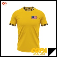 Jersi Bola Sepak Retro MALAYSIA 1970 Yellow Football Shirt Harimau Copa Malaya Jersey